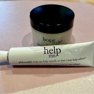 New Philosophy products HOPE & HELP ME